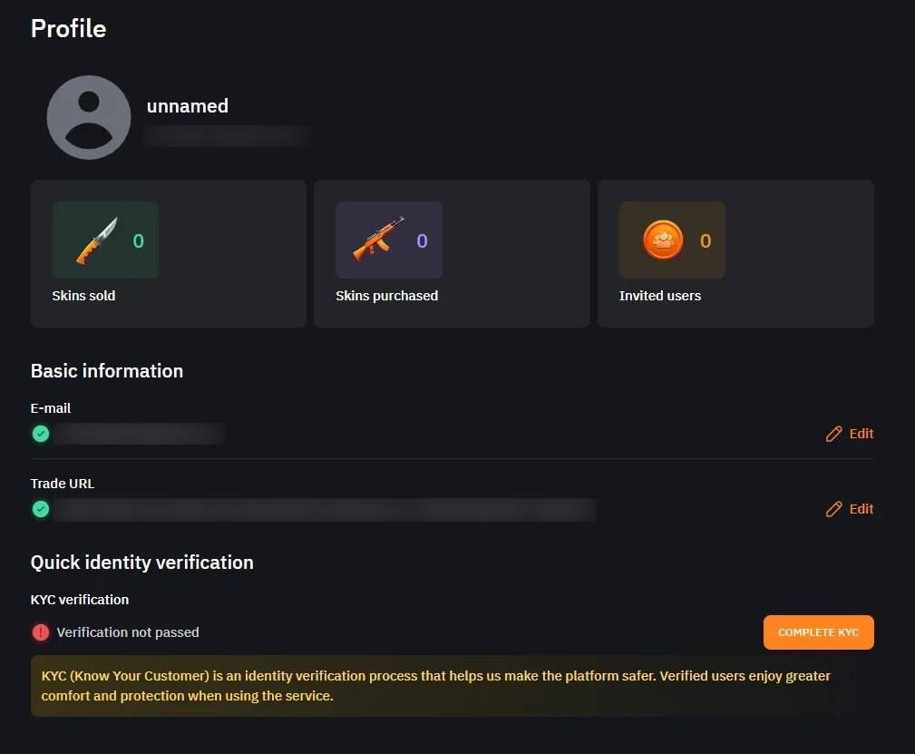 Lis-Skins: Profile and KYC