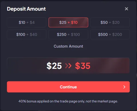 SkinSwap: Deposit amount with a bonus
