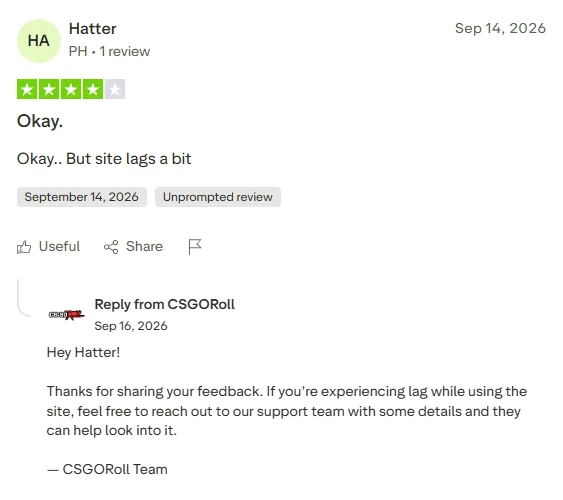 CSGORoll: 4-star review